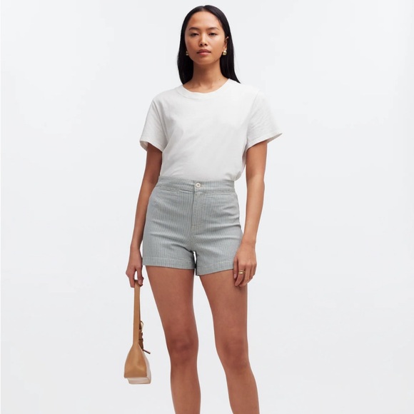 Madewell The Denim Emmett Short in Yarn-Dyed Stripe: Welt Pocket Edition NWT - Picture 2 of 10